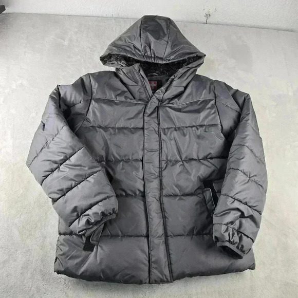 Youth Swiss Tech Puffer Jacket sz XL Gray - Picture 1 of 6